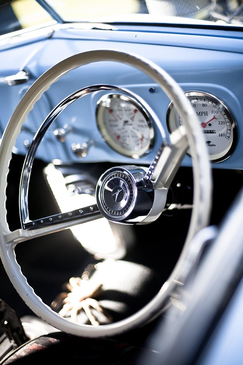 steering wheel, cockpit, vintage, car, classic car, automobiles, vintage automobiles, car wallpapers, classic cars